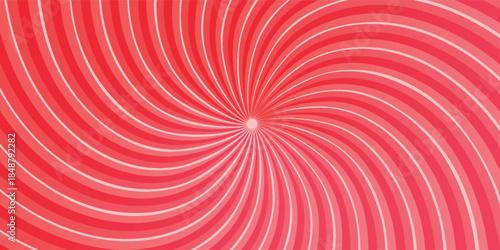Vibrant Pink Curved Ray star Sunburst Background. Rays Radial geometric Vector Illustration