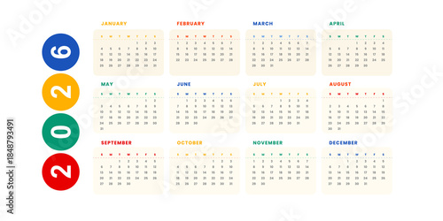 calendar for 2026