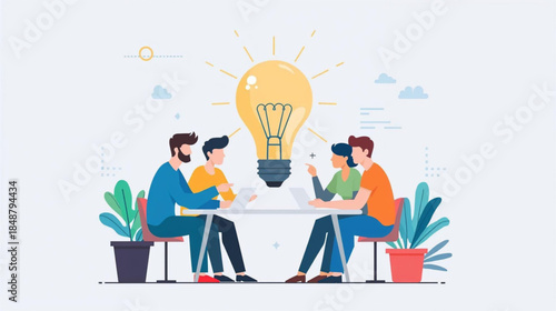 vector illustration of business people