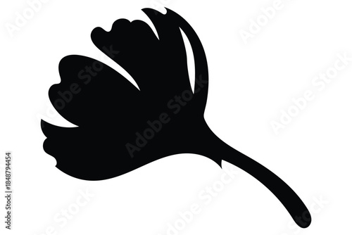 Ginkgo Leaf Silhouette Set – Golden Leaves Vector, Luxury Floral Pattern, Nature and Art Deco Design