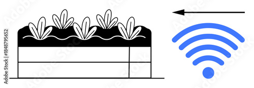 Smart agriculture. Innovative system connecting soil health monitoring with wireless. Smart agriculture improves crop management and sustainability. For precision farming, IoT, sustainability, remote