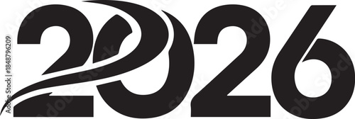 2026 best logo design Happy New Year design vector. trendy unique new year 2026 template