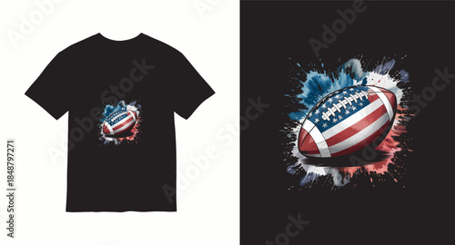 Football vector t-shirt design