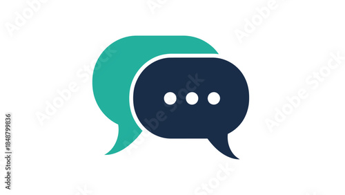 Modern chat bubbles for digital communication and messaging