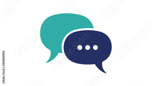 Modern chat bubbles for digital communication and messaging