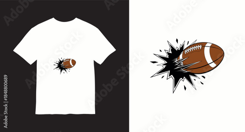 Football vector t-shirt design