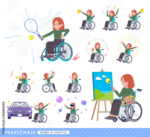 flat redhead women_wheelchair-Lifestyle