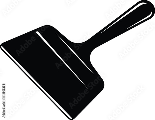 Vector Traditional Scandinavian cheese plane kitchen utensil graphic design element silhouette Illustration