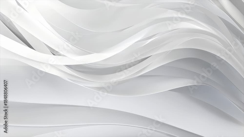 Wallpaper Mural シンプルで上品なホワイトの抽象光背景 右へ流れる Torontodigital.ca