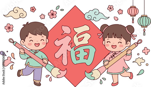 A cute kawaii sticker illustration of a purple-haired anime girl streaming live with cat-ear headphones and playful stickers