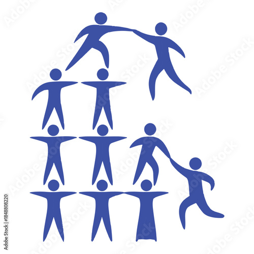 paper people team concept