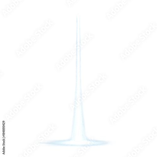 White rocket or missile isolated on transparent background