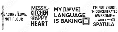Quirky kitchen quotes: A playful collection of quotes injects humor and personality into the heart of the home, encouraging laughter, love and self-expression. 