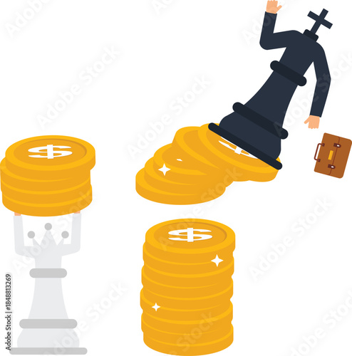 Confused businessman facing business problem looking at laptop screen with technical issue finding solution under work stress thinking hard about complex task for project deadline and data analysis