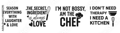 Whimsical Kitchen Wisdom: A collection of quirky quotes celebrate the joys and secrets of cooking and the love of food. Each phrase adding a touch of humor and inspiration to the culinary journey.