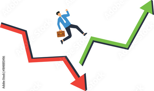Businessman escaping debt running towards open door financial freedom concept new opportunity business crisis credit problem hope solution overcoming adversity