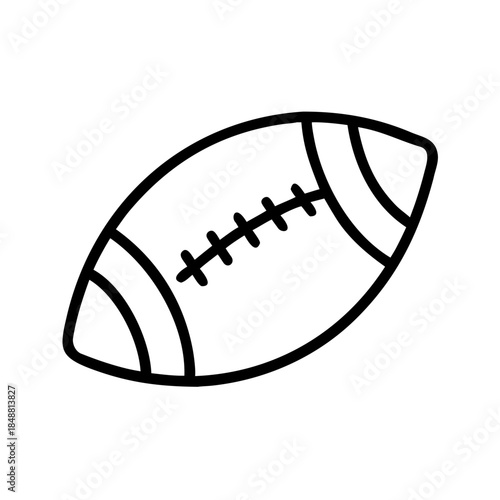 Hobby football ball icon transparent background