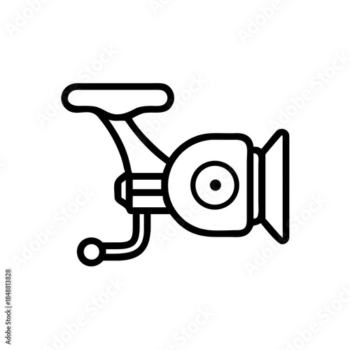 Hobby fishing reel icon transparent background