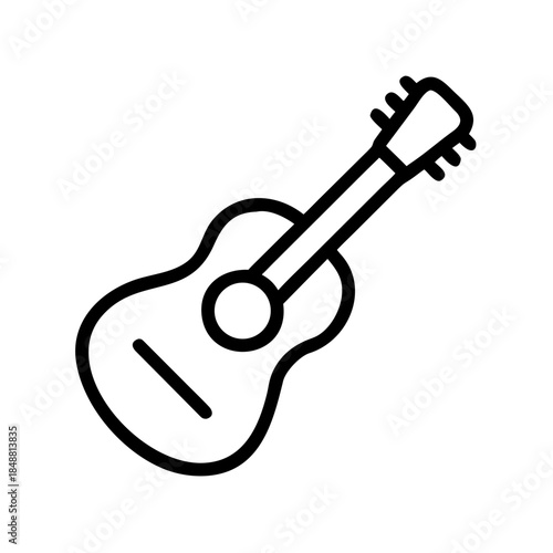 Hobby guitar icon transparent background