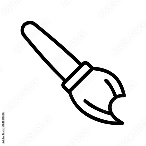 Hobby paint brush icon transparent background