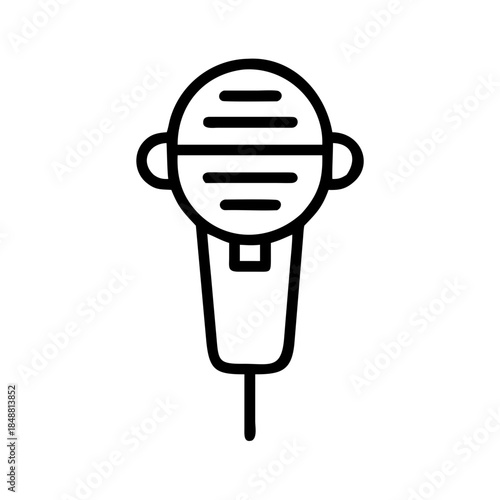 Hobby microphone icon transparent background
