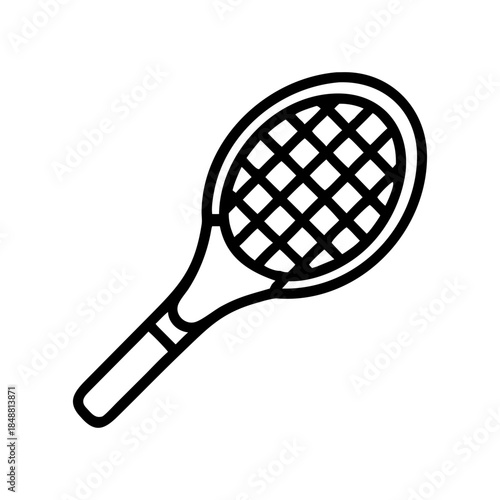 Hobby tennis racket icon transparent background