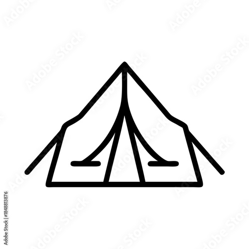 Hobby tent icon transparent background