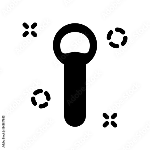 Bottle opener icon design template