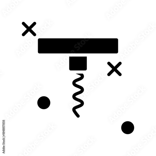 Bottle opener icon design template