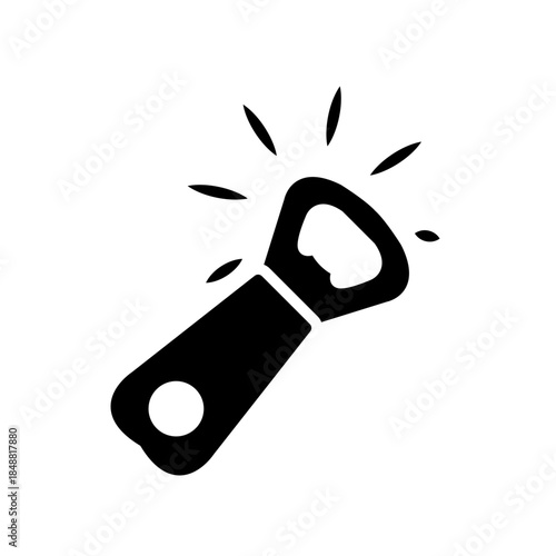 Bottle opener icon design template