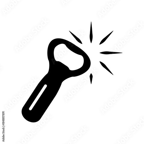 Bottle opener icon design template