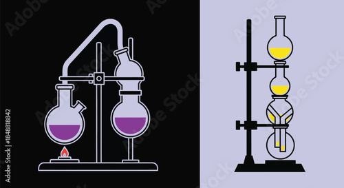 Laboratory Equipment for Chemical Experiments and Reactions