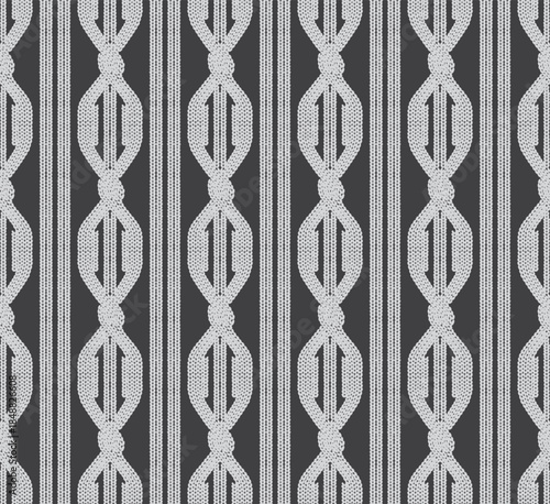 ケーブルニット　ハニカムケーブル　リブ　縄編み　アランニット