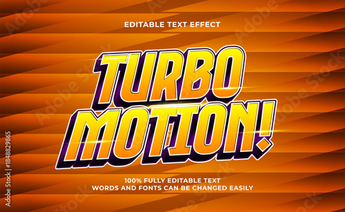turbo motion editable text effect for sport advertising and promotions