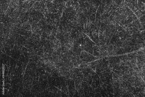 Quadro em tela Black background scratches and noise, overlay full screen scuffs on the surface