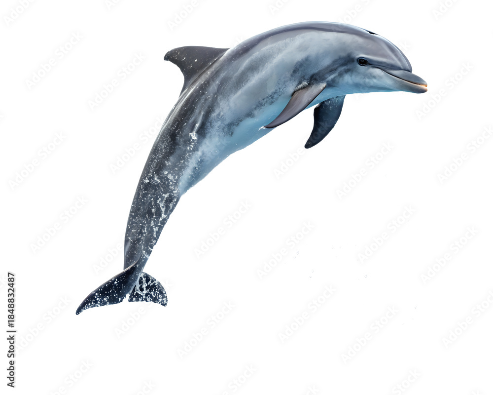 Fototapeta premium dolphin jumping ,isolated on transparent background png
