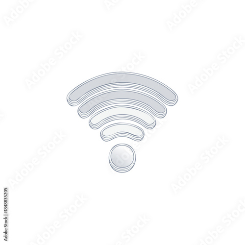WiFi Signal Indicator Concept. Wireless Network Connection Illustration.