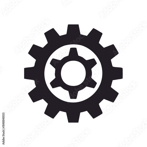 Gear wheels concept illustration showing system mechanism interaction and technological connection, engineering and innovation solution