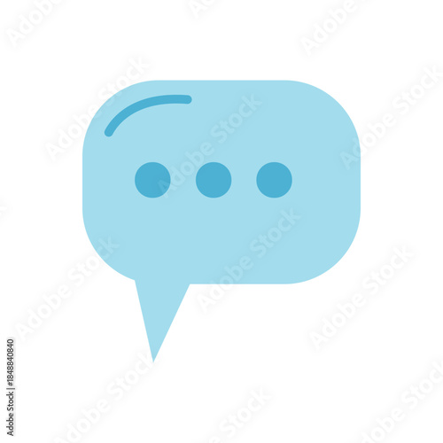 bubble chat   logo icon illustration flat