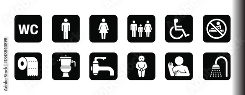 Vector illustration of a beer bottle and a set of tools icons