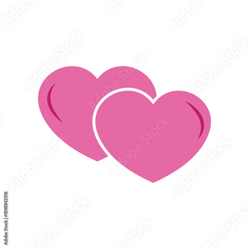 love  logo icon illustration flat