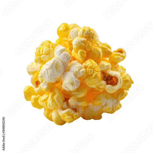 corn kernel popped popcorn single piece isolated PNG