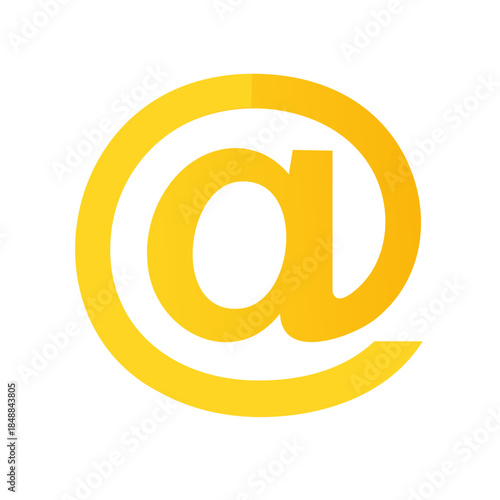 Wallpaper Mural Golden At Sign Symbolizing Communication Connectivity and Email Addressing for Modern Digital Networking Torontodigital.ca