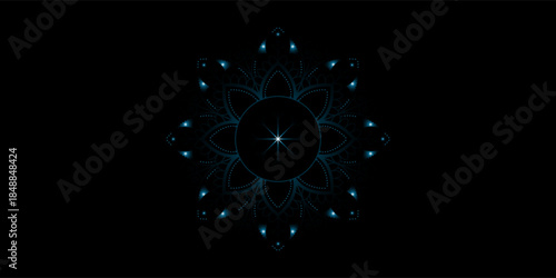 Blue concert lights vector background
