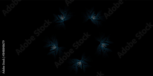 Blue concert lights vector background