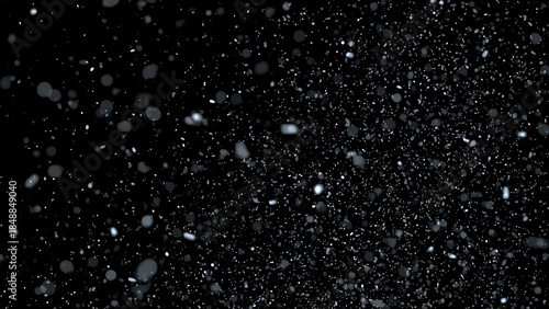 Abstract Particles Motion Background Dynamic Dust or Snowflakes Overlay overlay
