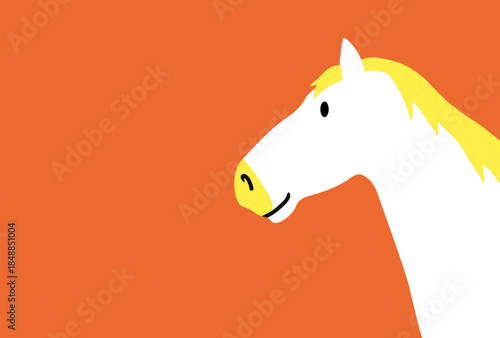 馬, 年賀状, 和風, 和柄, 新年, 動物, クリスマス, うま, ベクター, イラスト