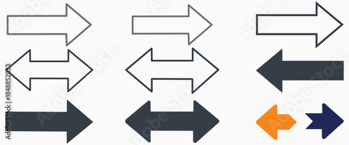 Arrows of Direction A visually clear and straightforward image displaying various arrows pointing in different directions.