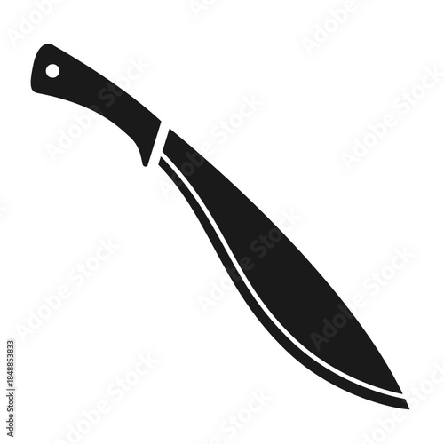 Kukri knife vector icon