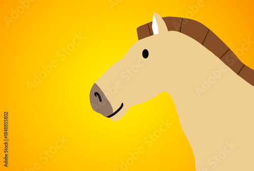 馬, 年賀状, 和風, 和柄, 新年, 動物, クリスマス, うま, ベクター, イラスト